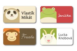 MA CARTONAȘE CU ANIMALE autocolante 34x17 mm (18 buc.)