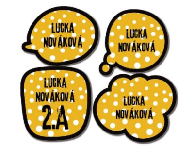 MA KOMIKS sada jmenovek (12ks)