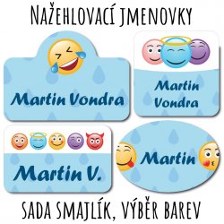 Vasalható címkék SMILEY KÉSZLET (60 db)