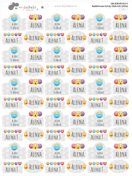 Etichete termoadezive SET SMILEY (60 buc.)
