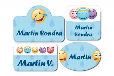 Etichete termoadezive SET SMILEY (60 buc.)