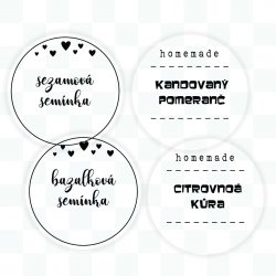 TRANSPARENTNÍ FRESH RING - SADA nálepek 44mm (12ks)