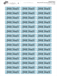 PÖTTYÖK névcímke nem csak íróeszközökre 40x10 mm (45 db)