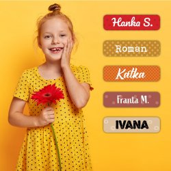 BULINE etichetă cu nume nu doar pentru articole de scris 40x10 mm (45 buc.)