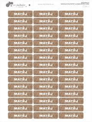 Etichete termoadezive BULINE pentru haine 40x10 mm (45 buc.)