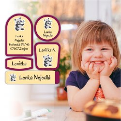 FAUNA SET, autocolante cu nume (45 buc.)