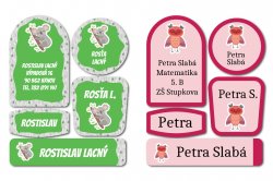 FAUNA KÉSZLET, matricák névvel (45 db)