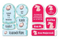 Etichete termoadezive set FAUNA (45 buc.)
