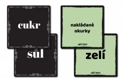 MINIMAL címkekészlet 47x47 mm (9 db+7 bónusz)