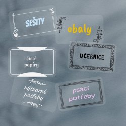 HOME TRANSPARENT - SET de autocolante 40x24 mm (21 buc.+5 buc.)
