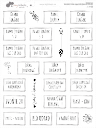 HOME TRANSPARENT - SET de autocolante 40x24 mm (21 buc.+5 buc.)