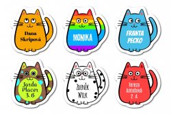 MA - PISICUȚĂ etichetă cu nume 32x34 mm (10 buc.)
