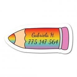 MA - Etichetă cu nume termoadezivă CREION pentru haine 35x15 mm (22 buc.)