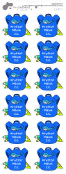 MA - Vasalható HÁTIZSÁK névcímke 35x29 mm (12 db)