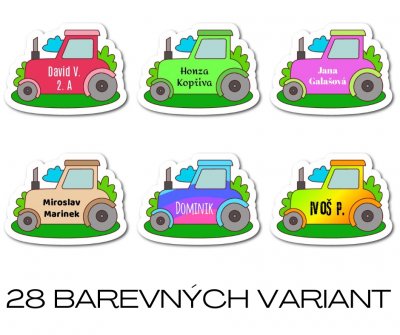 MA - TRAKTOR névcímke 35x26 mm (12 db)