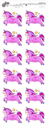 MA - etichetă cu nume termoadezivă UNICORN 34x29 mm (12 buc.)