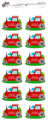 MA - Vasalható TRAKTOR névcímke 35x26 mm (12 db)