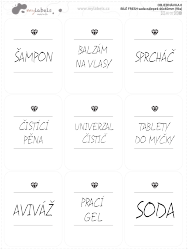FRESH ALB - SET de etichete 46x60 mm (9 buc.)