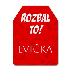 Karácsonyi névcímkék ajándékokra, GIFT készlet 32x43 mm (16 db)