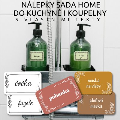 HOME - SADA nálepek, 40x24mm (21ks+5ks)