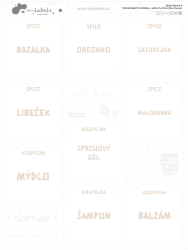 ÁTLÁTSZÓ MINIMAL - KÉSZLET 47x47 mm (9 db+7 bónusz)