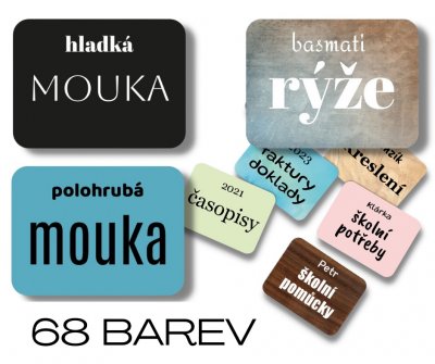 DOUBLE INSCRIPȚII set 47x35 mm (15 buc.)
