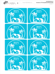 60x40 mm ETICHETĂ TERMOADEZIVĂ FOTO (8 buc.)