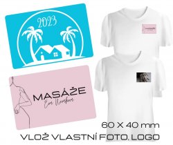 60x40 mm VASALHATÓ FOTÓCÍMKE (8 db)