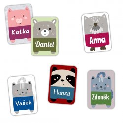 ANIMAL névcímkék 22x32 mm (30 db)