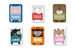 ANIMAL etichete cu nume 22x32 mm (30 buc.)