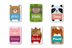 Etichete cu nume termoadezive ANIMAL 22x32 mm (30 buc.)