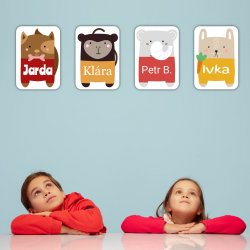 Etichete cu nume termoadezive ANIMAL 22x32 mm (30 buc.)