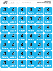 ÁBÉCÉ névcímkék 23 mm (42 db)