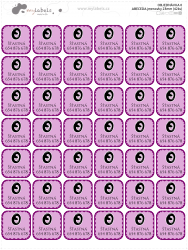 ÁBÉCÉ névcímkék 23 mm (42 db)