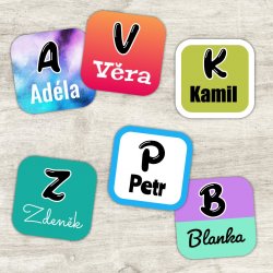 Vasalható címkék ÁBÉCÉ 23 mm (42 db)
