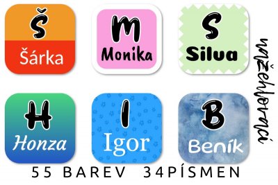 Vasalható címkék ÁBÉCÉ 23 mm (42 db)