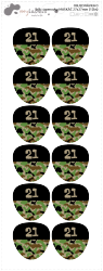 MA - névcímkék TEREPMINTA 27x27 mm (12 db)