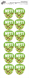 MA - névcímkék TEREPMINTA 27x27 mm (12 db)