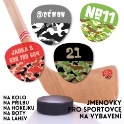 MA - névcímkék TEREPMINTA 27x27 mm (12 db)