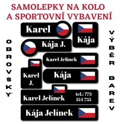 MA - ZÁSZLÓK készlet, kerékpáros matricák (16 db)