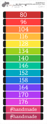 MA - DREPTUNGHIURI termoadezive set 65x10 mm (15 buc.)