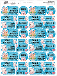 Set PISOI etichete cu nume (42 buc.)