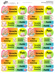 Set PISOI etichete cu nume (42 buc.)