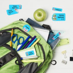 SCHOOL SET de etichete cu nume (42 buc.)
