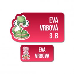 VASALHATÓ SCHOOL névcímke-készlet (42 db)