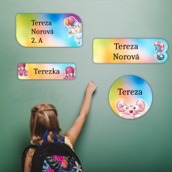 Set TERMOADEZIV SCHOOL etichete cu nume (42 buc.)
