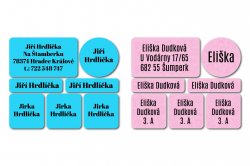 BASIC névcímke-KÉSZLET (42 db)