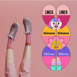 MA - KIDS etichete cu nume pentru încălțăminte 22x41 mm (8 buc.)