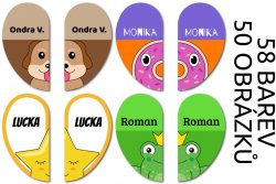 MA - KIDS etichete cu nume pentru încălțăminte 22x41 mm (8 buc.)