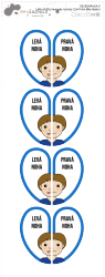 MA - KIDS etichete cu nume pentru încălțăminte 22x41 mm (8 buc.)
